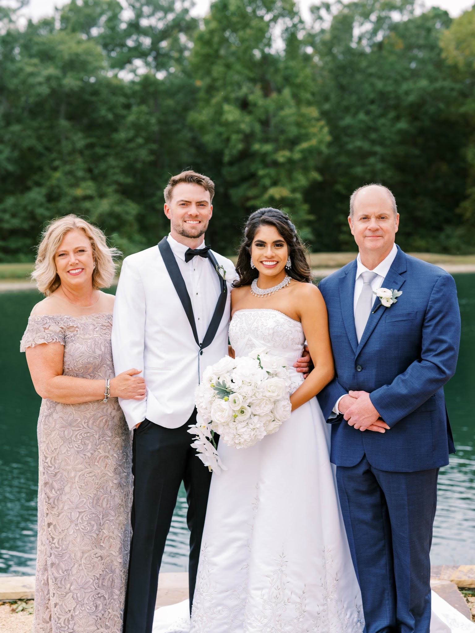 Dr. Shaoleen Daly with her mother-in-law, Bev, and family on her wedding day
