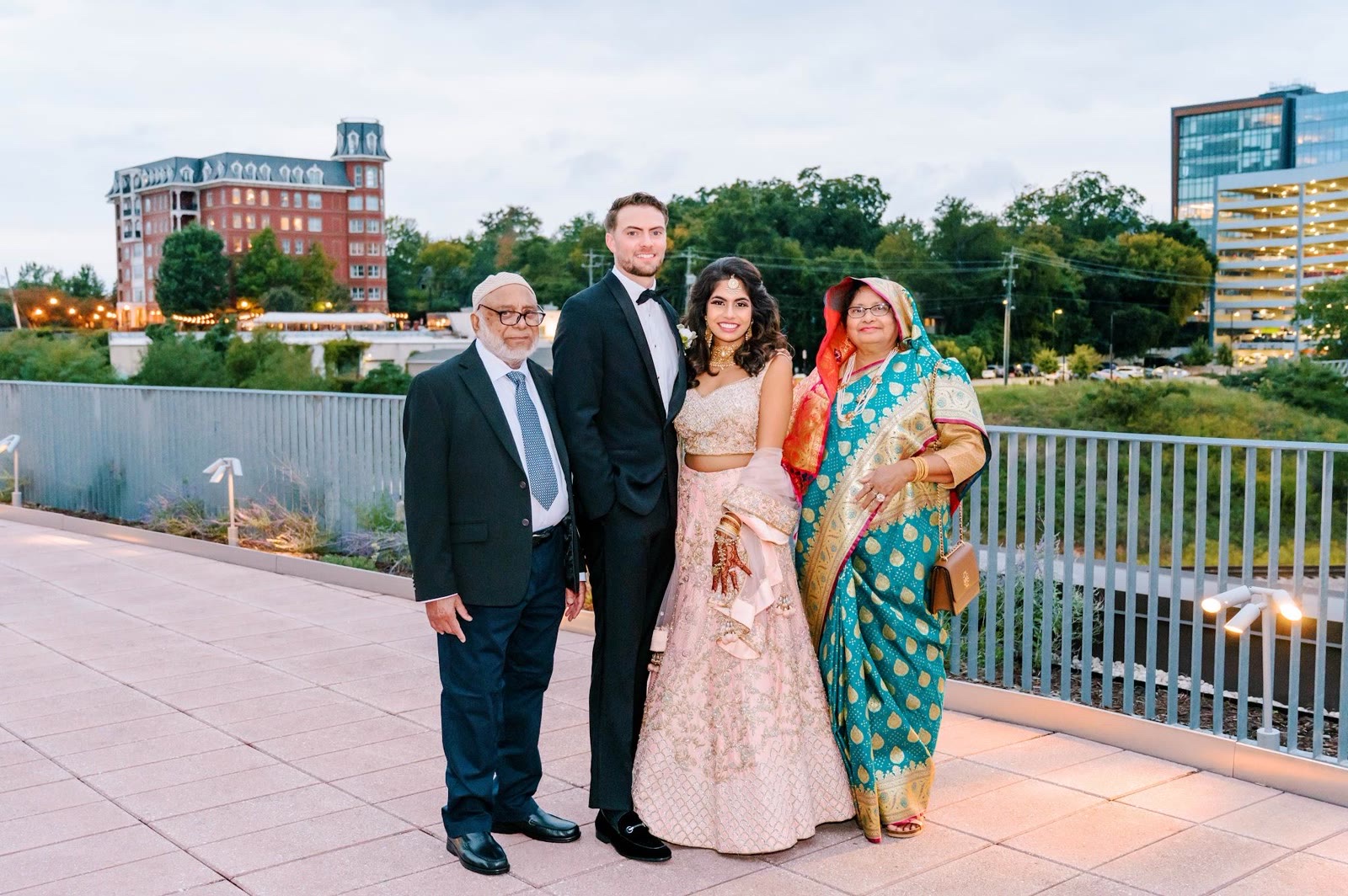 Dr. Shaoleen Daly with her maternal grandmother, Nani, at her wedding celebration